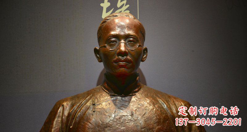 安阳蔡元培先生名人胸像铜雕