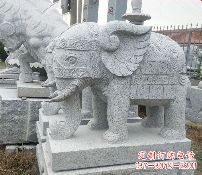 安阳藏传佛教大象石雕