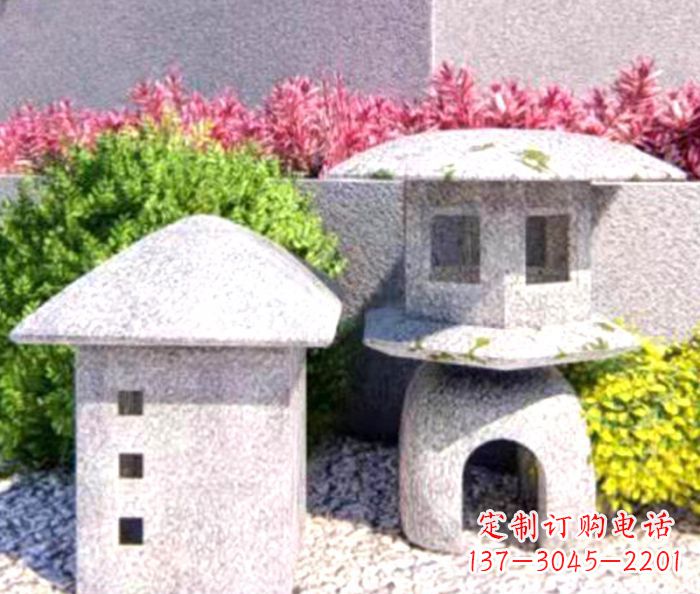 安阳草坪大理石雕塑石灯