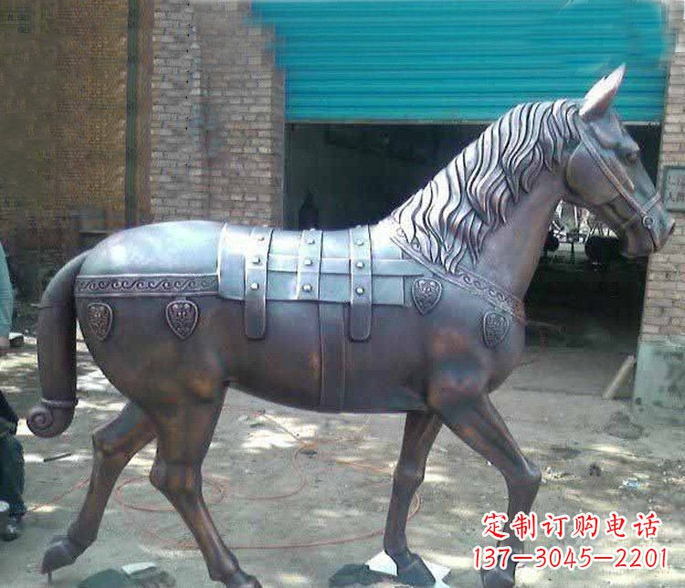 安阳草原动物马铜雕摆件 (3)