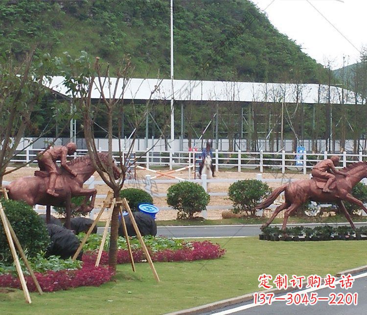 安阳草原动物马铜雕摆件 (2)