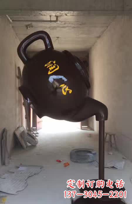 安阳茶壶景观铜雕