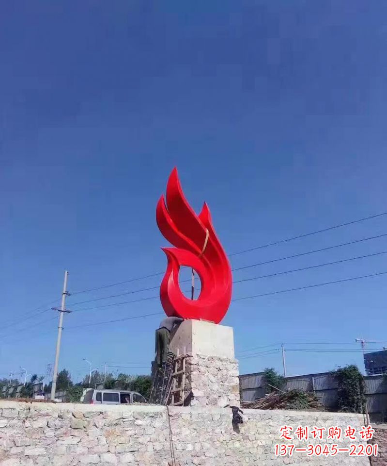 安阳城市不锈钢景观凤凰雕塑