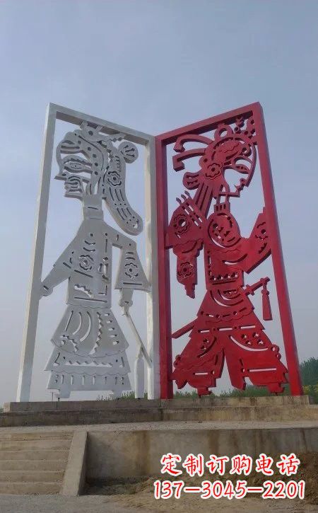 安阳城市大型皮影戏剪纸雕塑