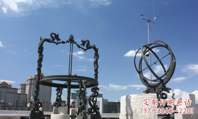 安阳城市广场大型浑天仪铜雕
