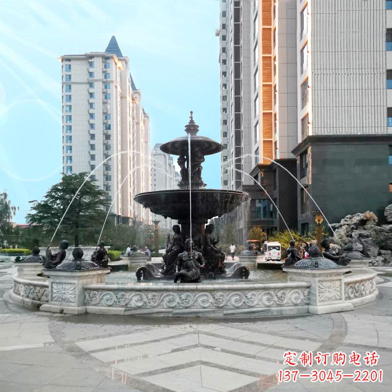 安阳城市广场欧式水景喷泉景观雕塑