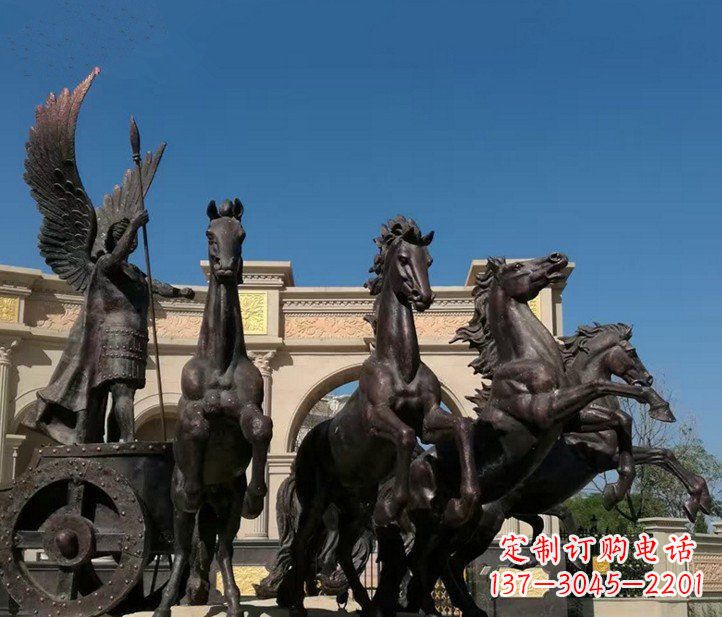 安阳城市广场战马铜雕摆件 (2)
