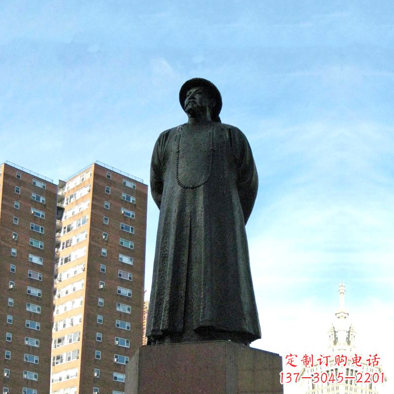 安阳城市文化名人大型林则徐铸铜雕塑
