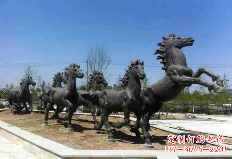 安阳城市园林奔马铸铜雕塑