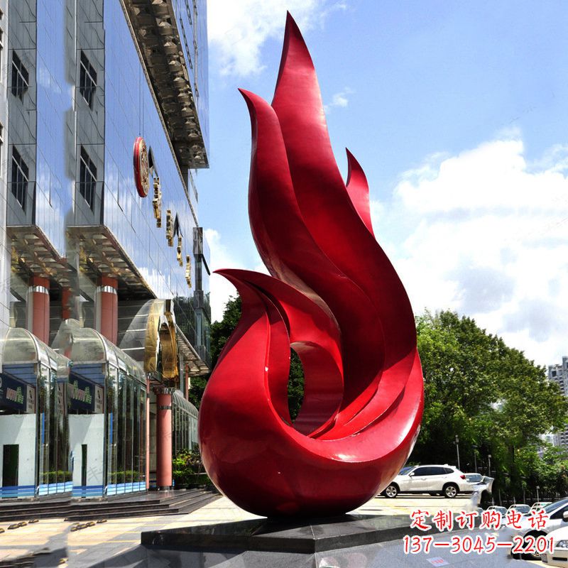 安阳抽象不锈钢凤凰雕塑-小区企业广场景观动物雕塑