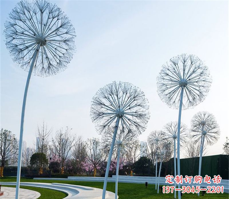 安阳抽象不锈钢蒲公英雕塑