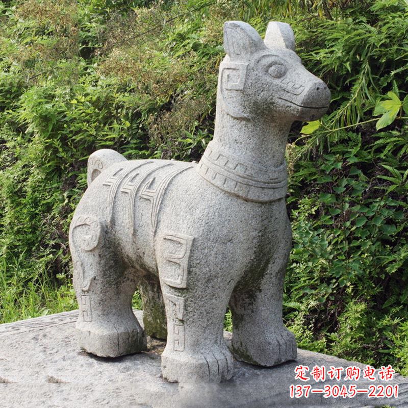 安阳抽象大理石生肖狗石雕摆件