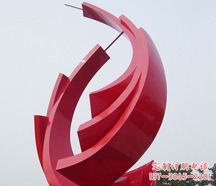 安阳抽象帆船不锈钢雕塑