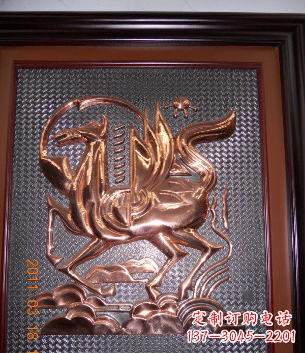 安阳抽象飞马锻铜浮雕