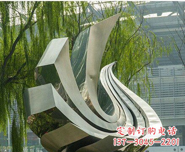 安阳抽象鸽子不锈钢动物雕塑