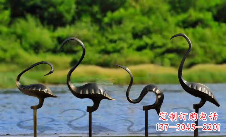 安阳抽象几何仙鹤雕塑