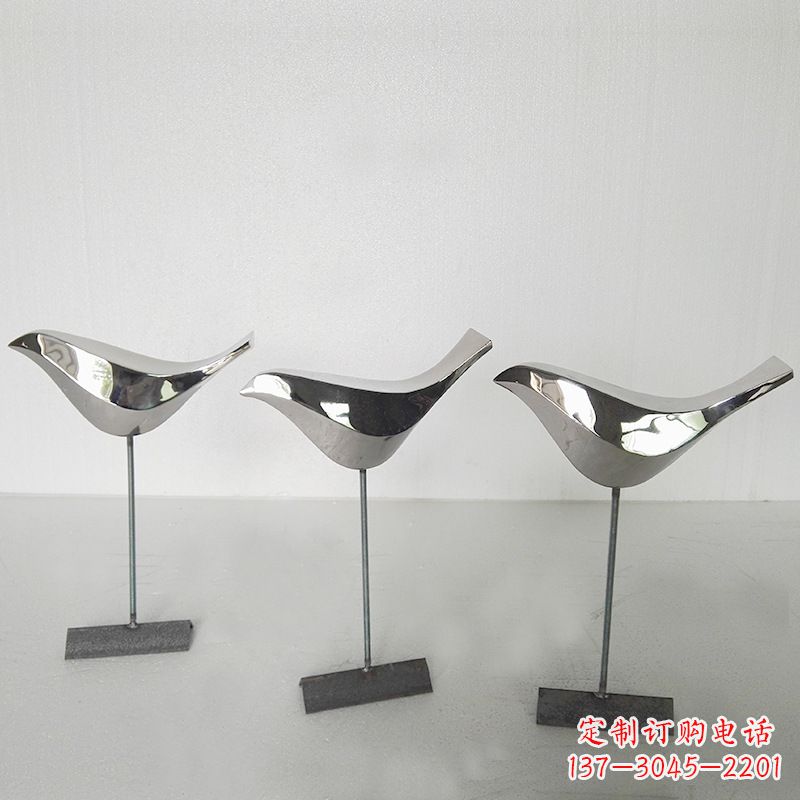 安阳抽象块面不锈钢鸽子插件