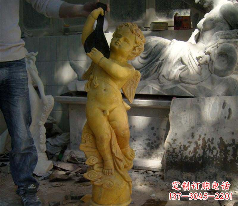 安阳吹拉弹唱小天使石雕