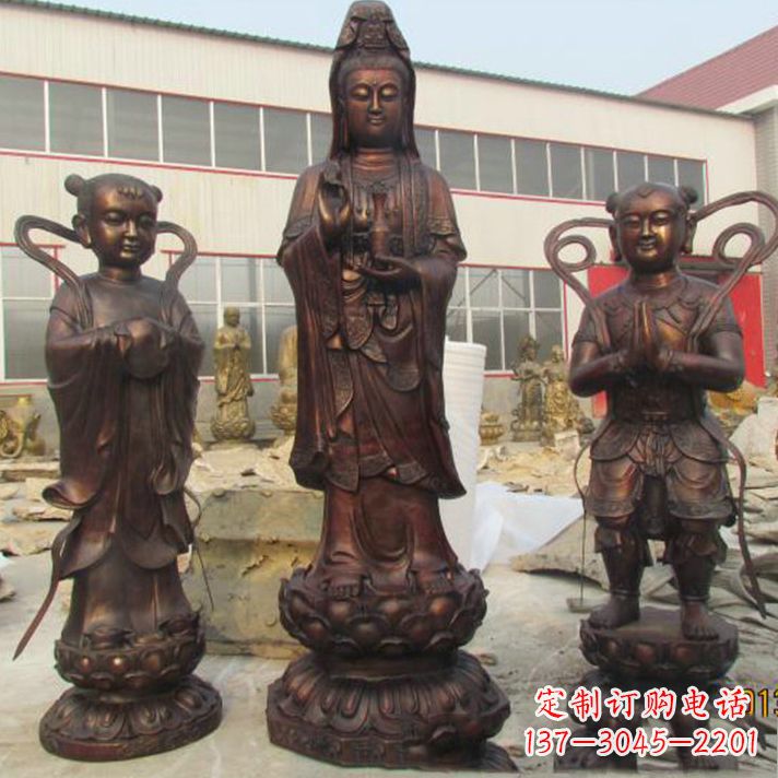 安阳纯铜观音菩萨雕塑
