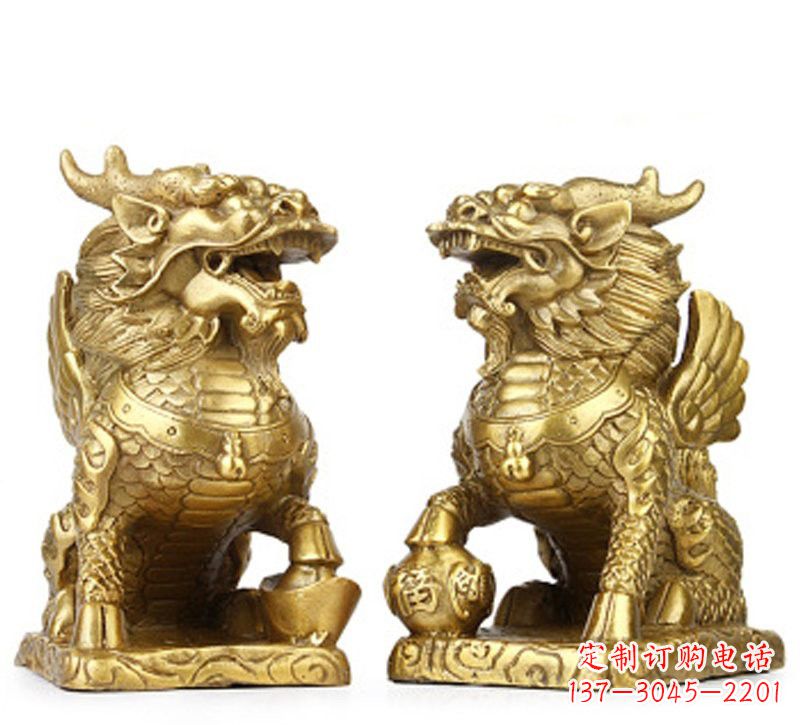 安阳纯铜麒麟雕塑
