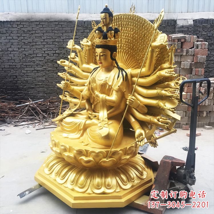 安阳纯铜千手观音雕塑