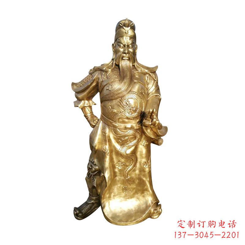 安阳抒写三国历史关羽雕塑