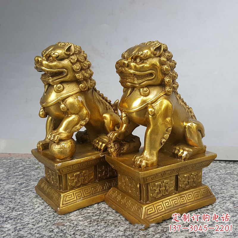 安阳纯铜天安门狮子