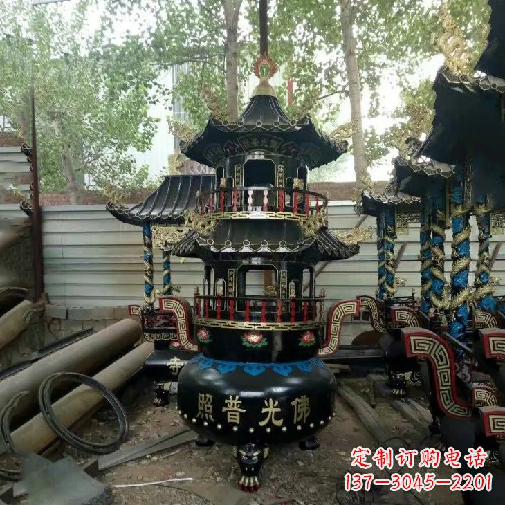 安阳纯铜香炉雕塑