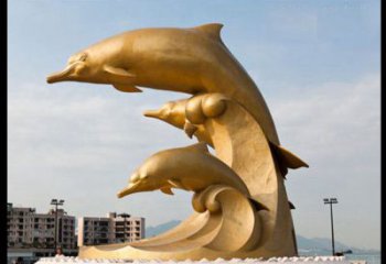 安阳海豚雕塑——美丽的城市标志