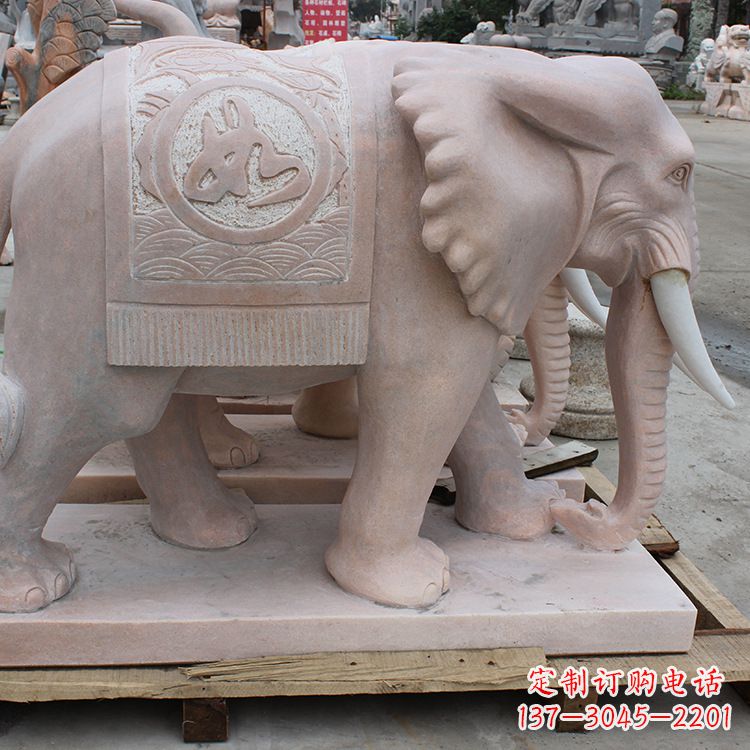 安阳祠堂门口大象石雕
