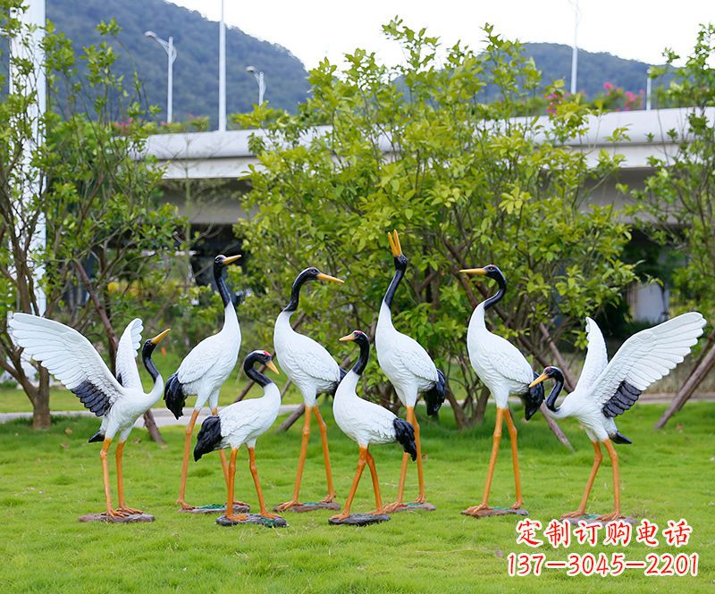 安阳促销仿真仙鹤动物雕塑