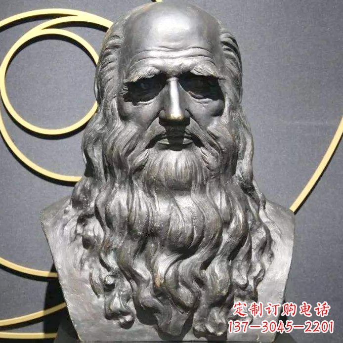 安阳达芬奇铜雕头像