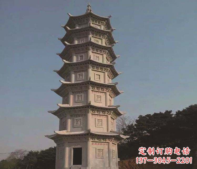 安阳大理石宝塔园林景观石雕