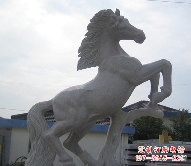 安阳大理石奔马动物雕塑