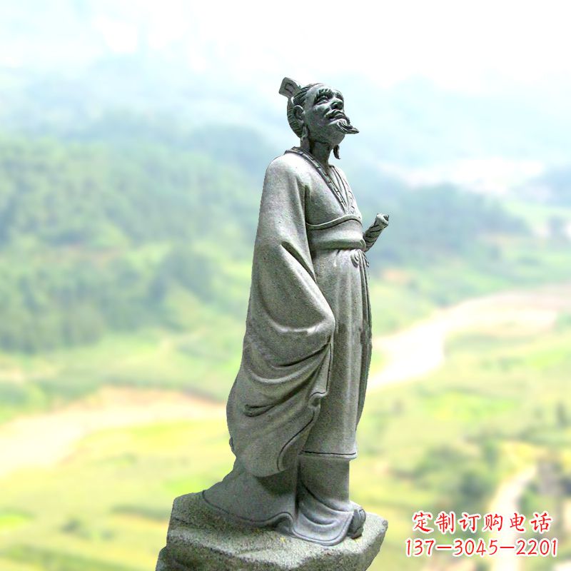 安阳大理石扁鹊雕塑-景区园林历史名人著名医学界雕像