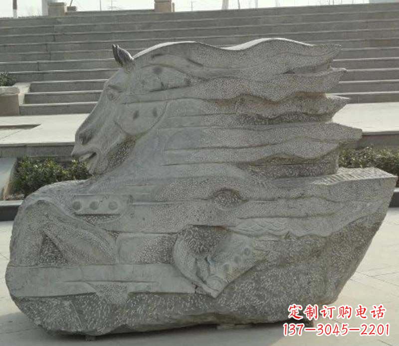 安阳大理石抽象马雕塑