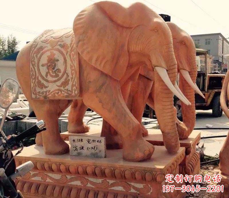 安阳大理石大象雕塑1