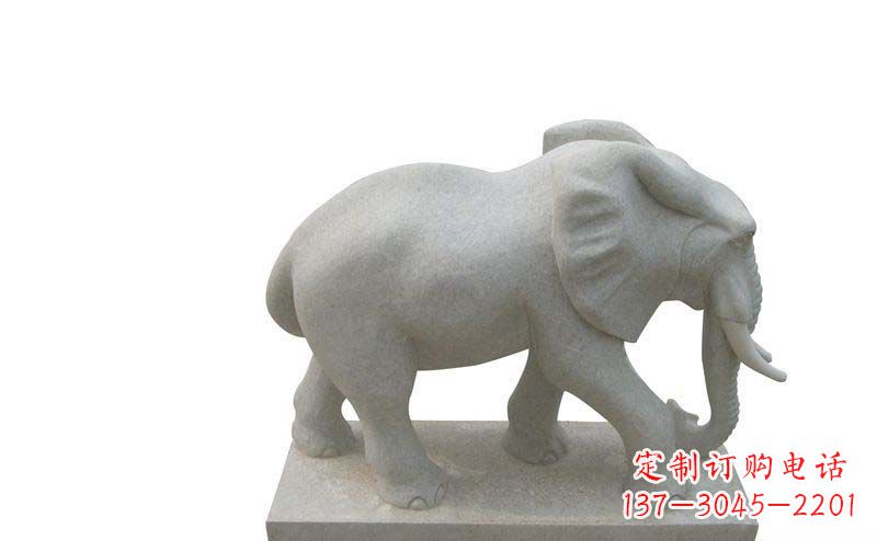 安阳大理石大象公园动物石雕