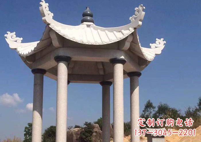 安阳大理石单层凉亭石雕