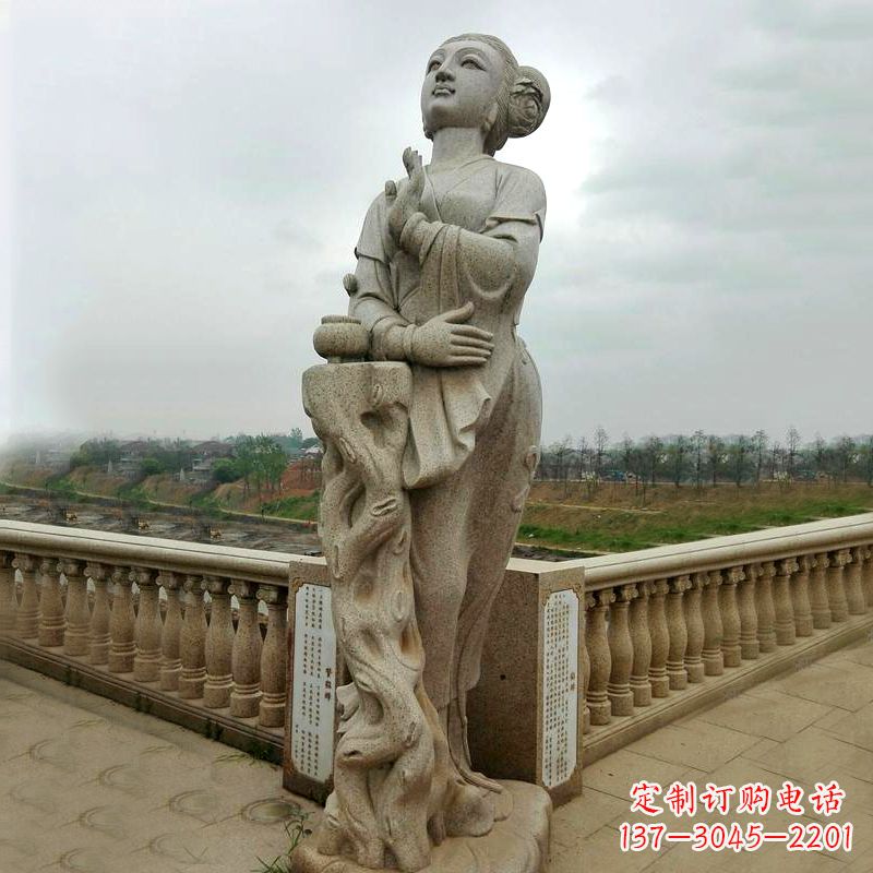 安阳大理石貂蝉塑像-公园广场中国古代四大美女雕塑