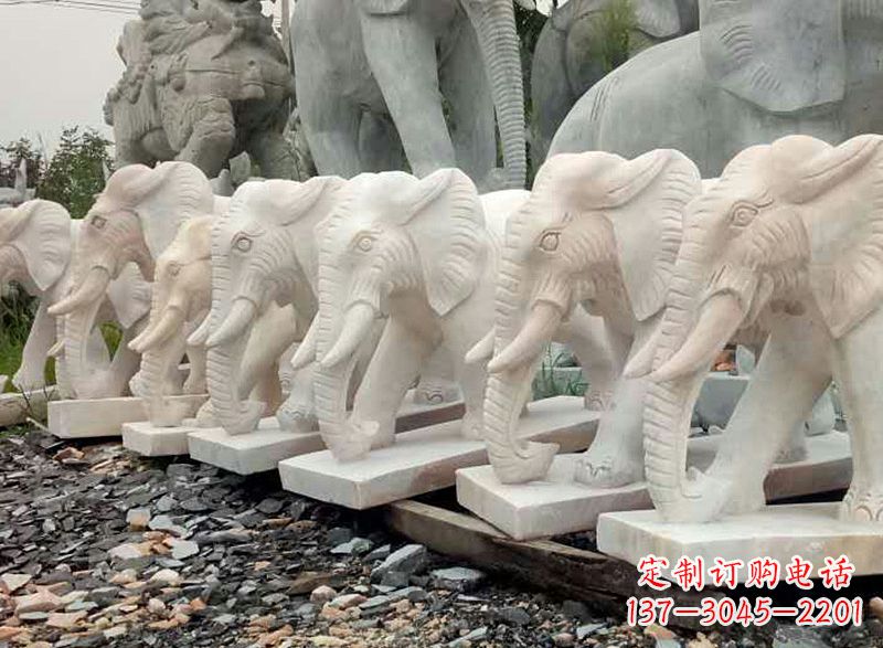 安阳大理石雕的大象