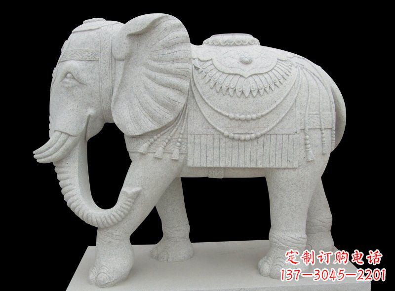 安阳大理石雕刻大象 (2)
