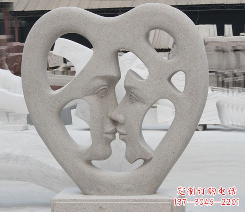 安阳大理石广场情侣石雕