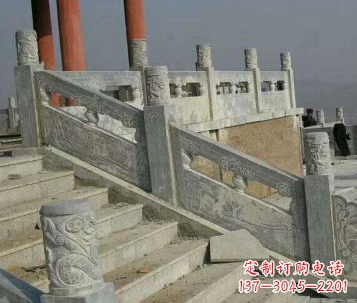 安阳大理石国旗台石雕栏板 (4)