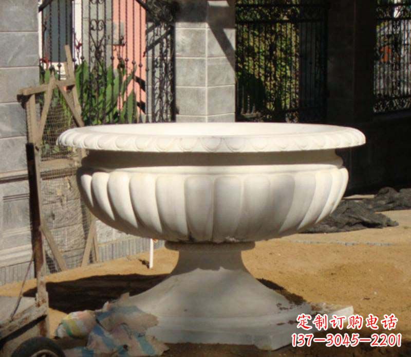 安阳大理石花盆雕塑1