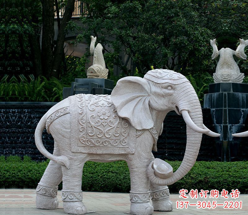 安阳大理石卷鼻动物大象