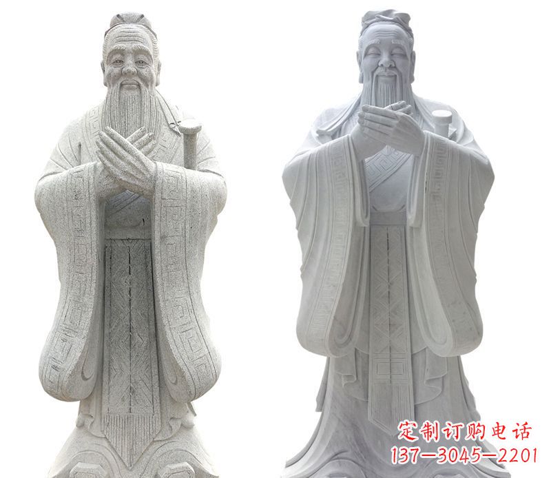 安阳大理石孔子行教像古代名人石雕 (2)