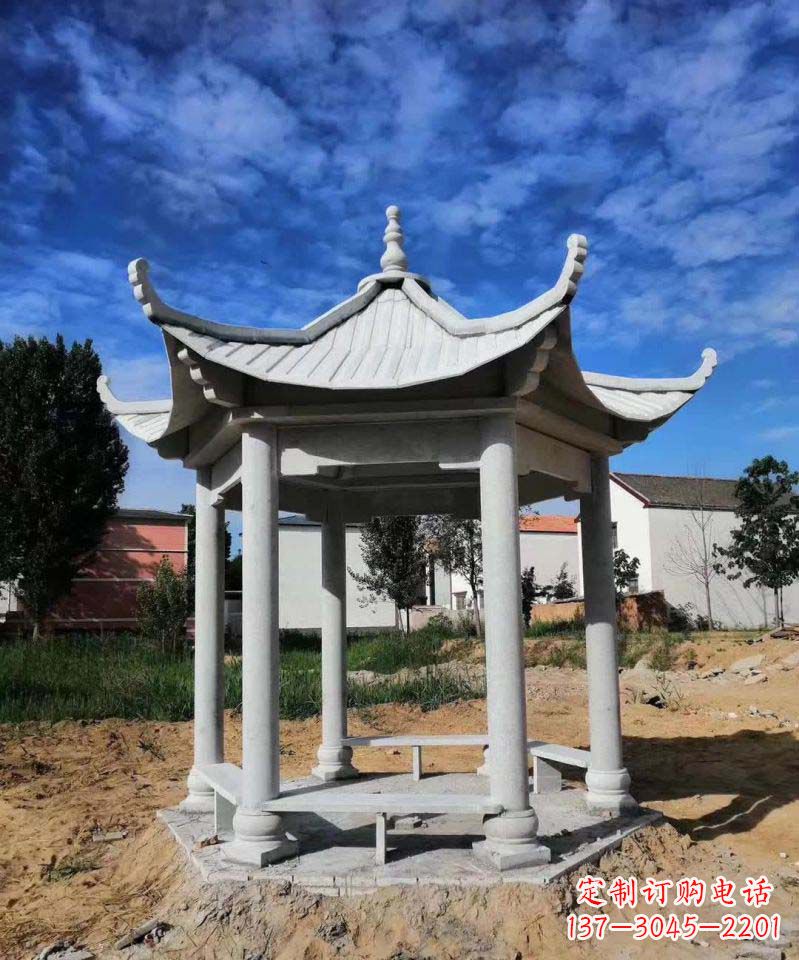 安阳大理石凉亭雕塑1