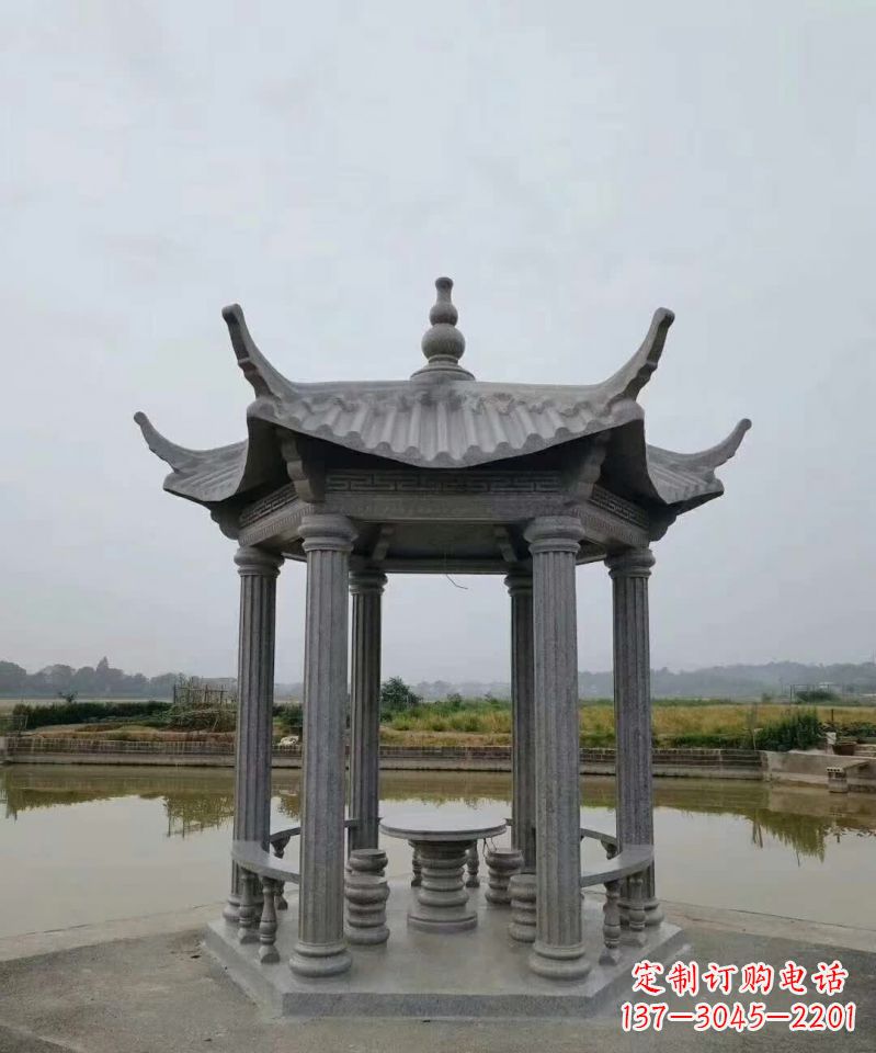 安阳大理石凉亭石雕塑