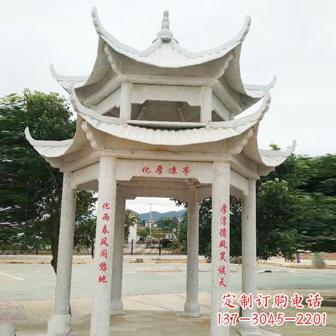 安阳大理石凉亭双层